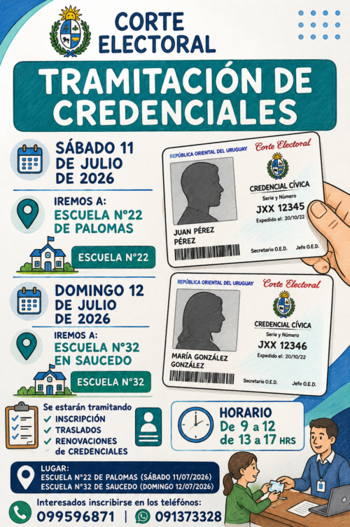 La Oficina Inscriptora Móvil atenderá este fin de semana en Pueblo Palomas y Pueblo Saucedo La Oficina Inscriptora Móvil atenderá este fin de semana en Pueblo Palomas y Pueblo Saucedo