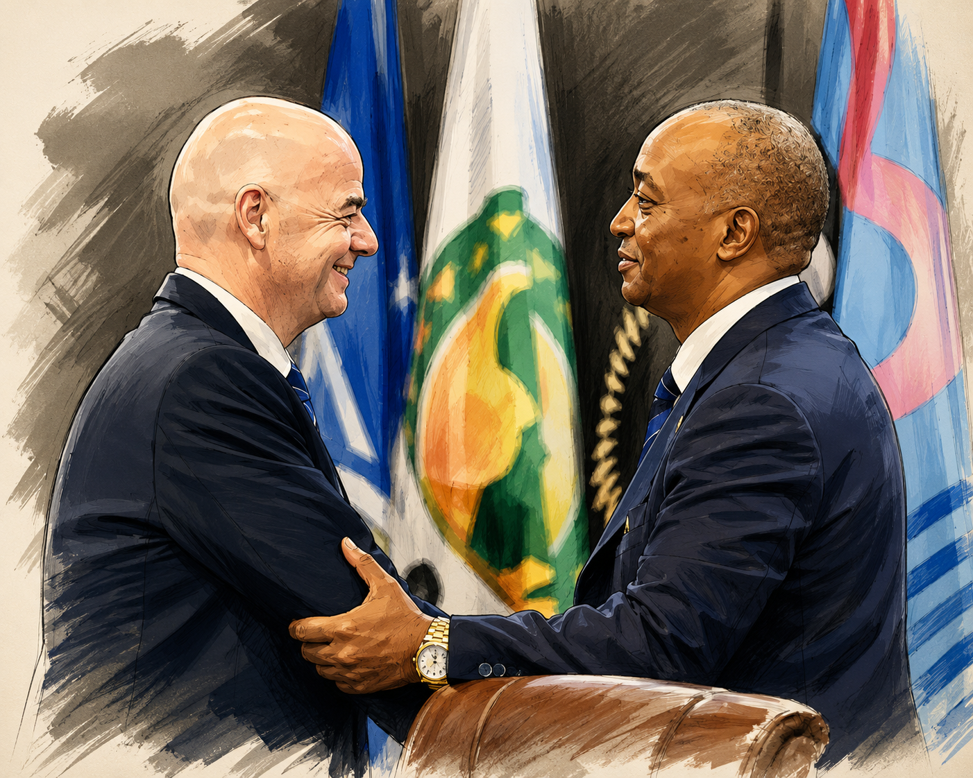 Confederación Africana dio su apoyo a Infantino por “su profundo compromiso con el fútbol”