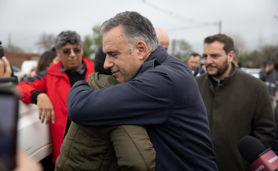Presidente Orsi recorrió zonas afectadas por temporal ocurrido en Salto