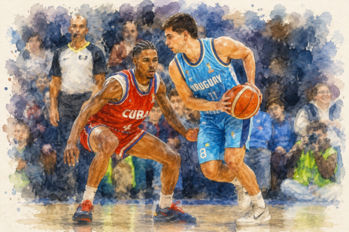 Básquet: Uruguay aplastó 99-70 a Cuba de local y se ilusiona con volver a jugar un Mundial Básquet: Uruguay aplastó 99-70 a Cuba de local y se ilusiona con volver a jugar un Mundial
