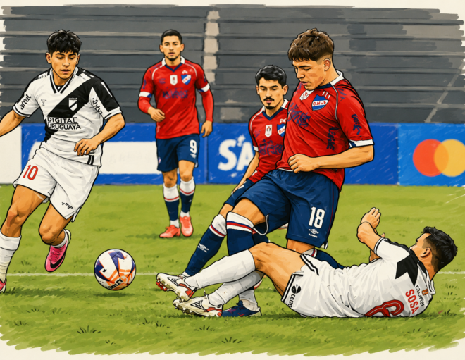 Intermedio: Danubio y Nacional, con más ganas que ideas, empataron 0-0 en Jardines