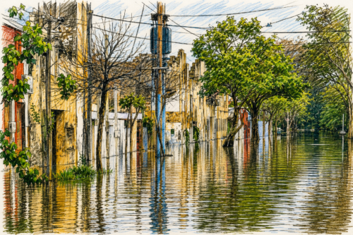CECOED activa un plan preventivo ante el riesgo de inundaciones históricas en Salto CECOED activa un plan preventivo ante el riesgo de inundaciones históricas en Salto