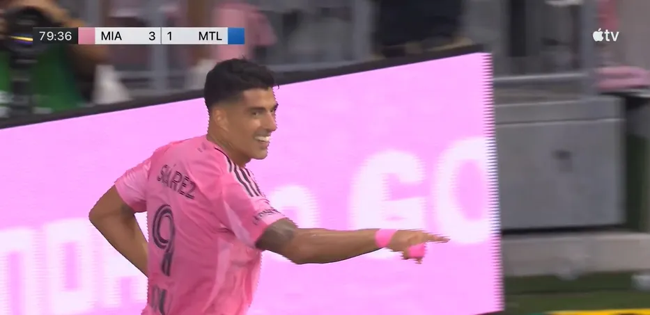 El recuerdo de Suárez a Ruben Rada tras convertir en la goleada de Inter Miami