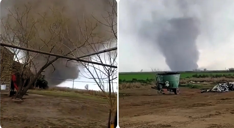 “Significativo y violento”: las impactantes imágenes de un tornado que golpeó a Argentina